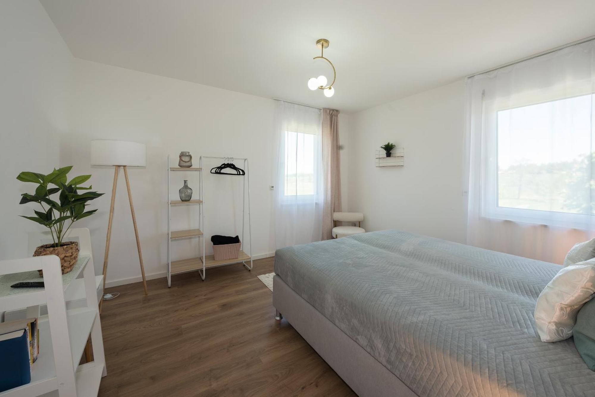 Bohnapartments Haus Zocheblick - 2 Kostenlose Parkplaetze - Sehr Ruhig - 4 Schlafzimmer - Neubau - Vollausstattung - Wlan ฮอปเปอการ์เทน ภายนอก รูปภาพ