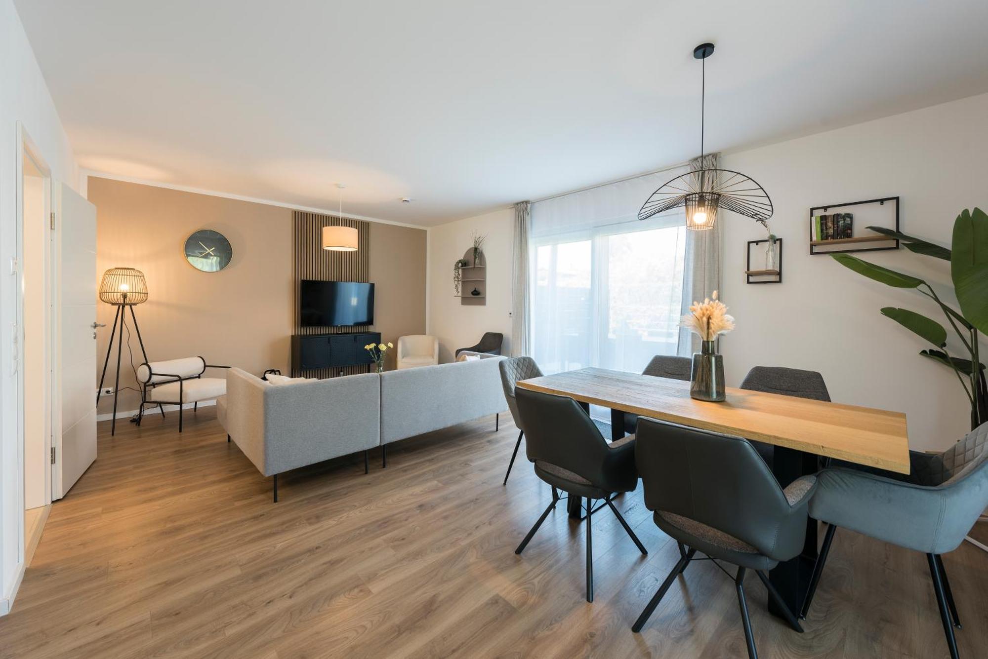 Bohnapartments Haus Zocheblick - 2 Kostenlose Parkplaetze - Sehr Ruhig - 4 Schlafzimmer - Neubau - Vollausstattung - Wlan ฮอปเปอการ์เทน ภายนอก รูปภาพ